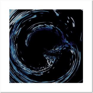 Black Wave Water Goth Ocean Posters and Art